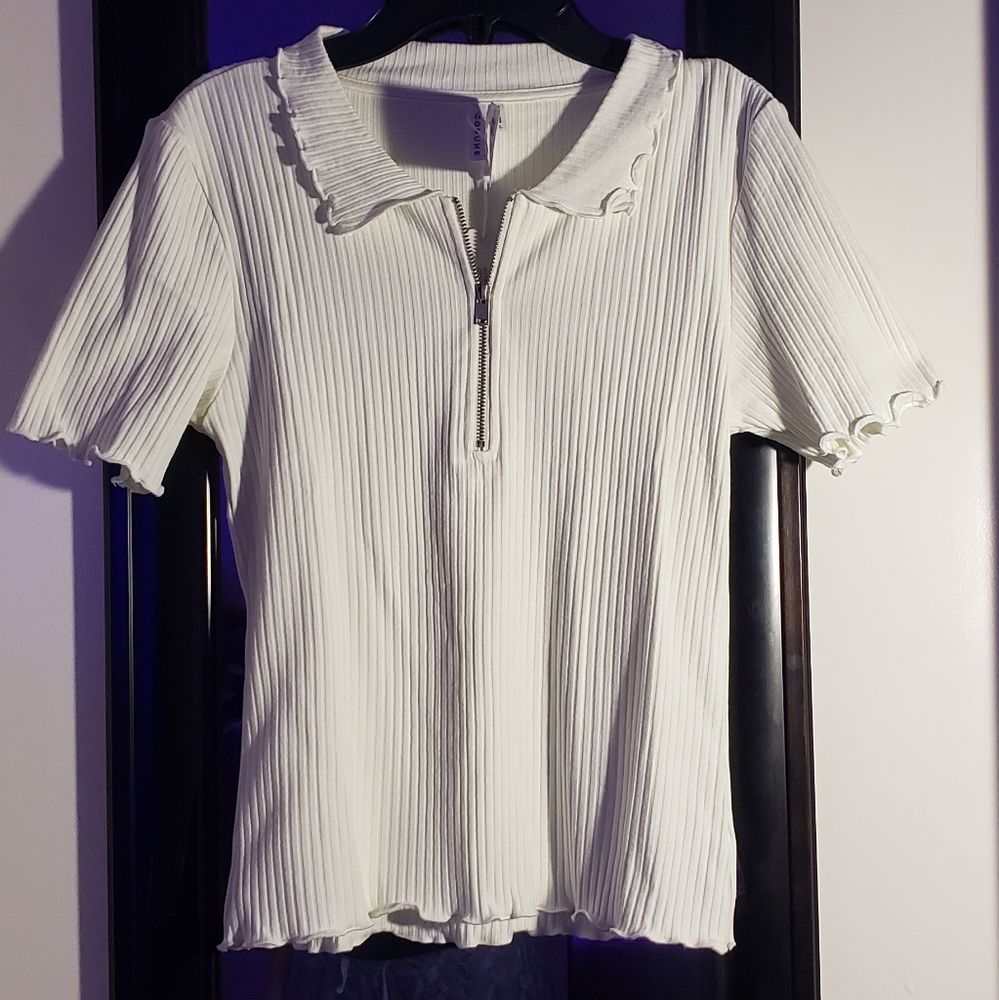 Zip-Up Crop Top